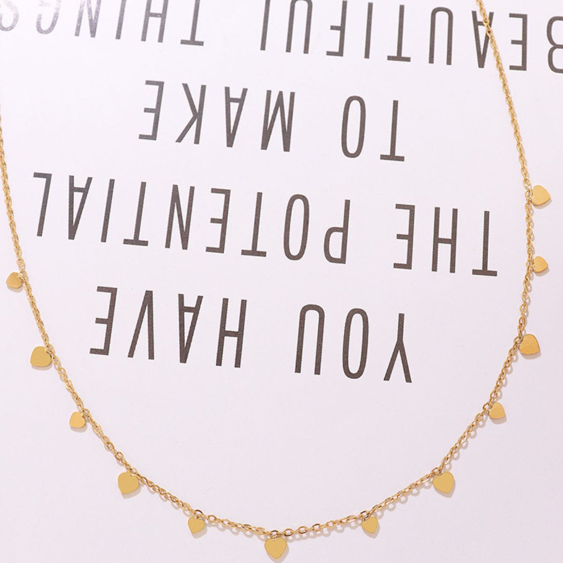 Titanium Steel Charm Necklace 