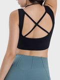 Millennia Crisscross Square Neck Active Tank 
