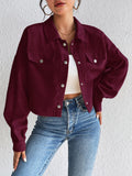 Honey Snap Down Long Sleeve Jacket 