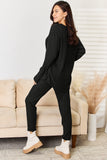 Basic Bae Full Size Notched Long Sleeve Top and Pants Set 