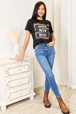 Simply Love WIFE MOM BOSS Leopard Graphic T-Shirt 