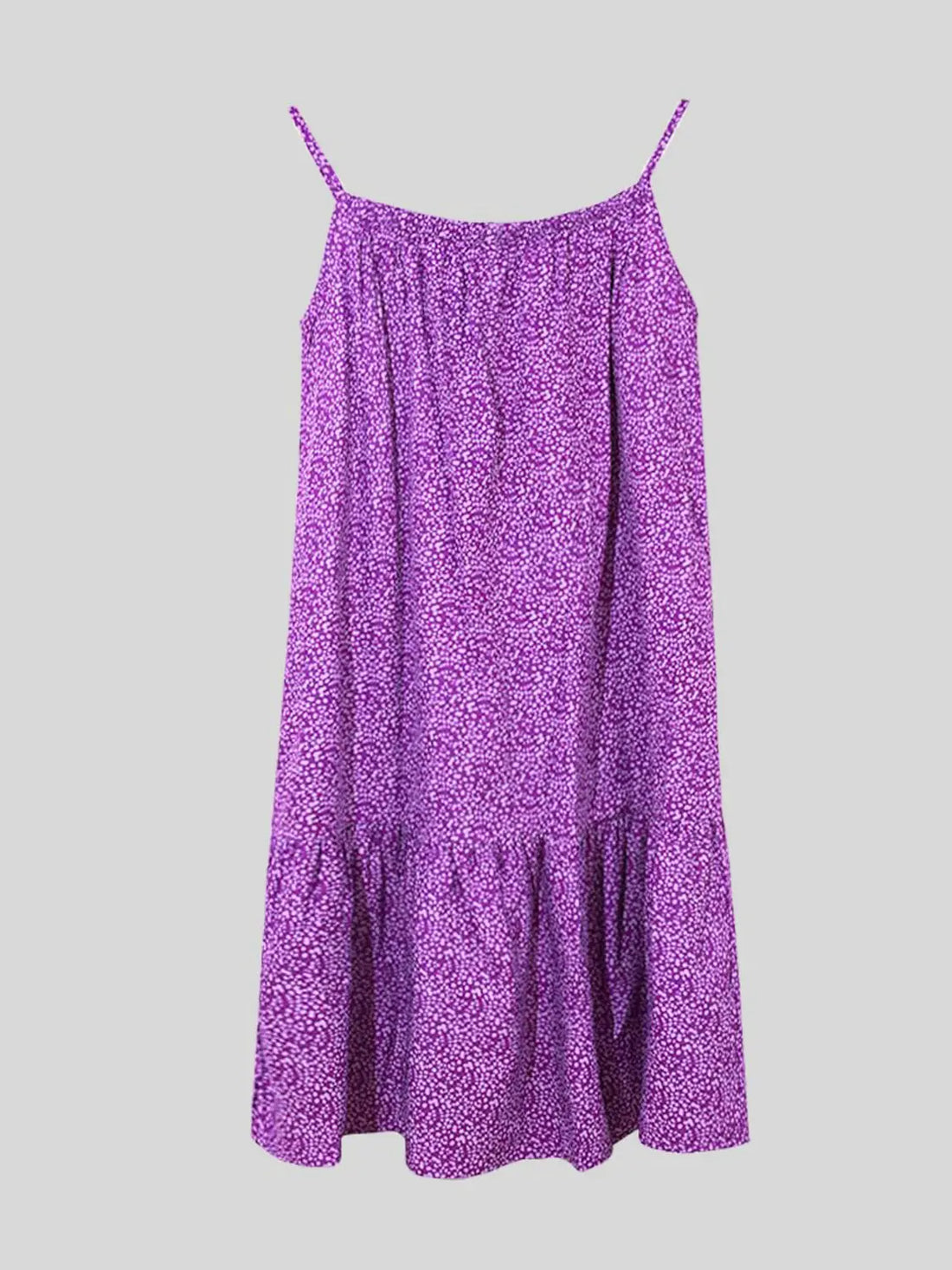 Full Size Printed Sleeveless Mini Cami Dress 