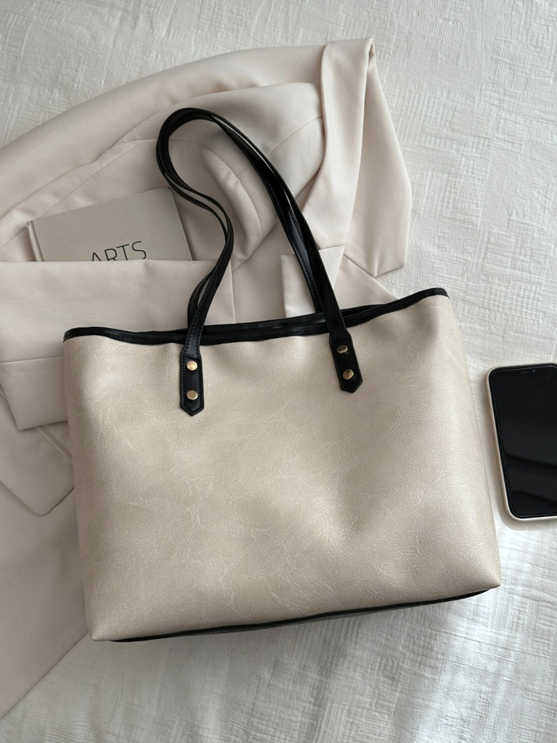 PU Leather Medium Shoulder Bag 