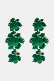 Flower Shape Zinc Alloy Dangle Earrings 