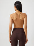 Millennia Scoop Neck Active Tank with Detachable Chest Pads 