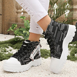 Lace Up Platform Sneakers 