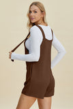Double Take Full Size Texture Sleeveless Romper 