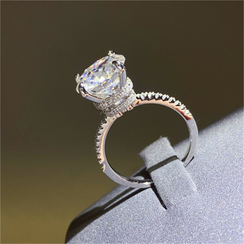 5 Carat Moissanite 925 Sterling Silver Ring 