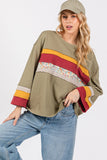 SAGE + FIG French Terry Color Block T-Shirt 