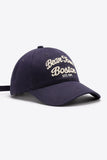 Embroidered Graphic Adjustable Baseball Cap 