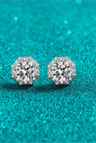 2 Carat Moissanite 925 Sterling Silver Stud Earrings 