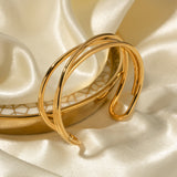 Minimalist Stainless Steel Cuff Bracelet 