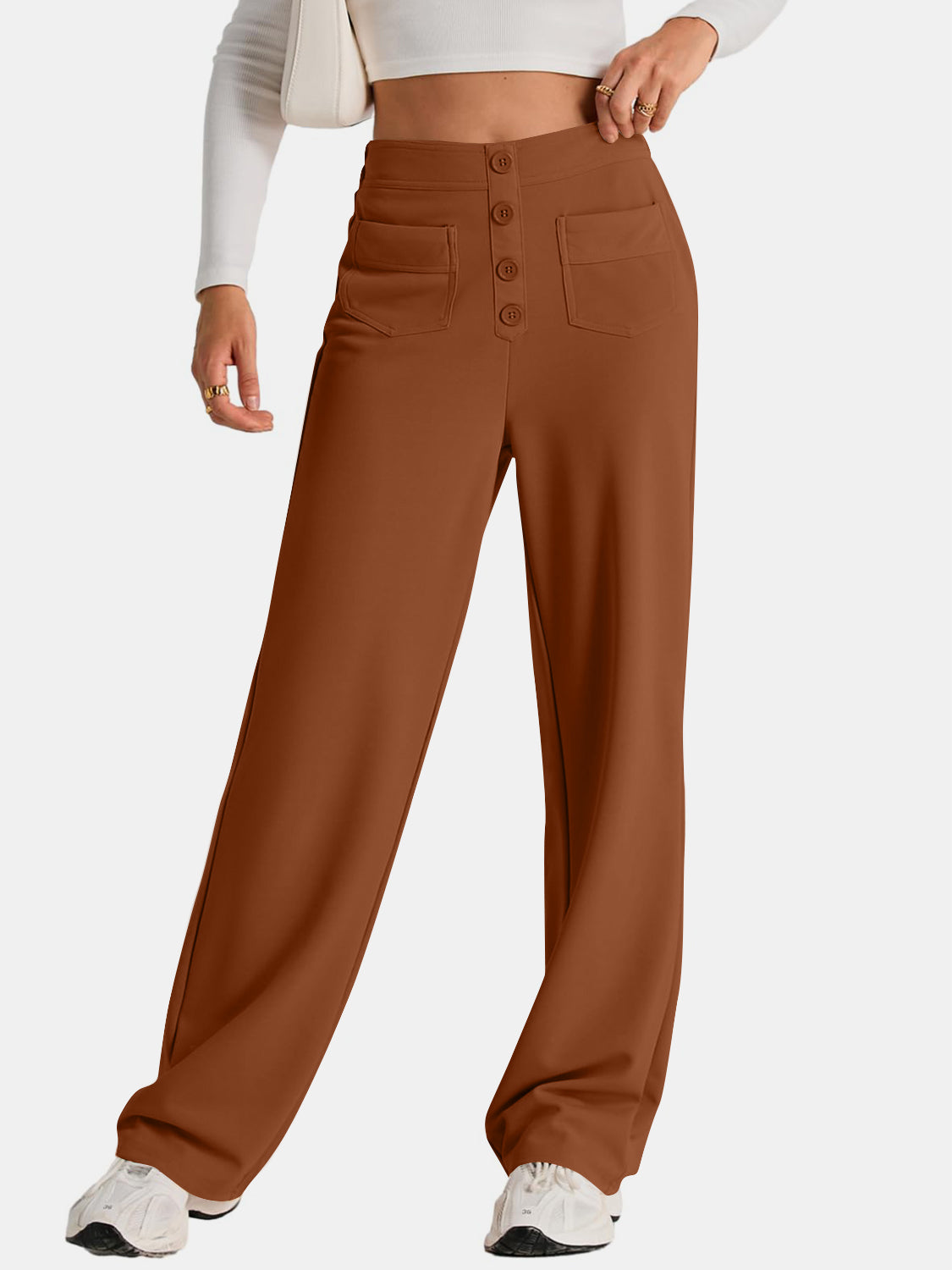 High Waist Wide Leg Pants Pants