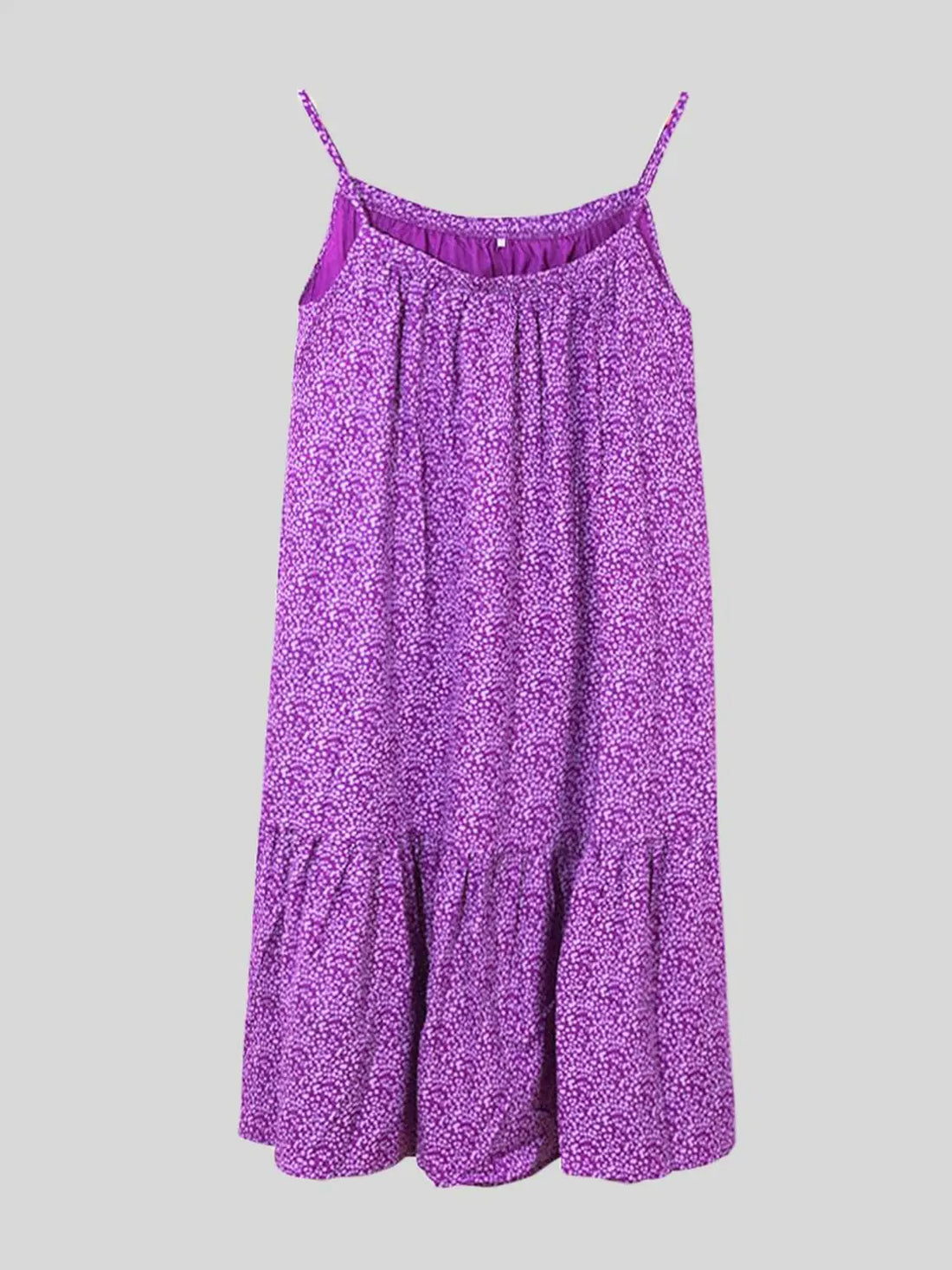 Full Size Printed Sleeveless Mini Cami Dress 