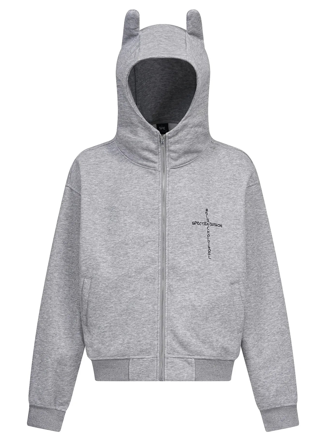 Men's Devil Horn Zip-Up Hoodie 