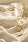 Double-Layered Stainless Steel Necklace 