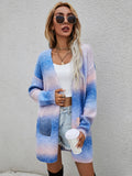 Angel Wings Full Size Pocketed Open Front Gradient Cardigan 