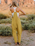 Double Take Full Size Sleeveless V-Neck Pocketed Jumpsuit 