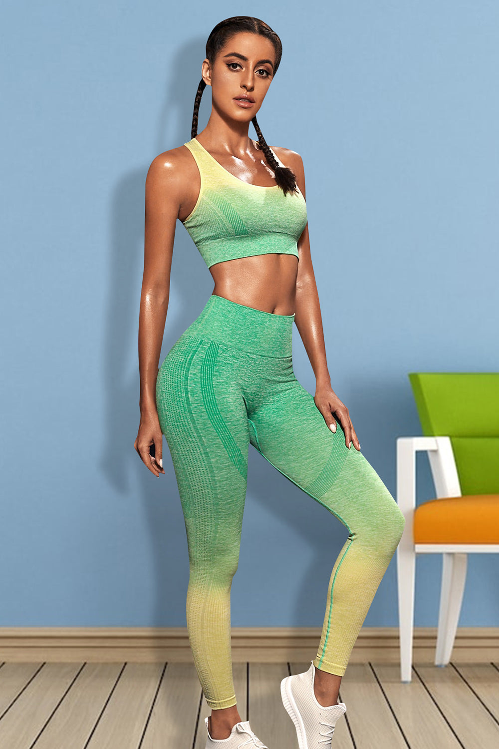Gradient Sports Tank and Leggings Set Active wear