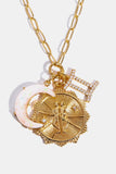Constellation and Moon Pendant Copper Necklace 