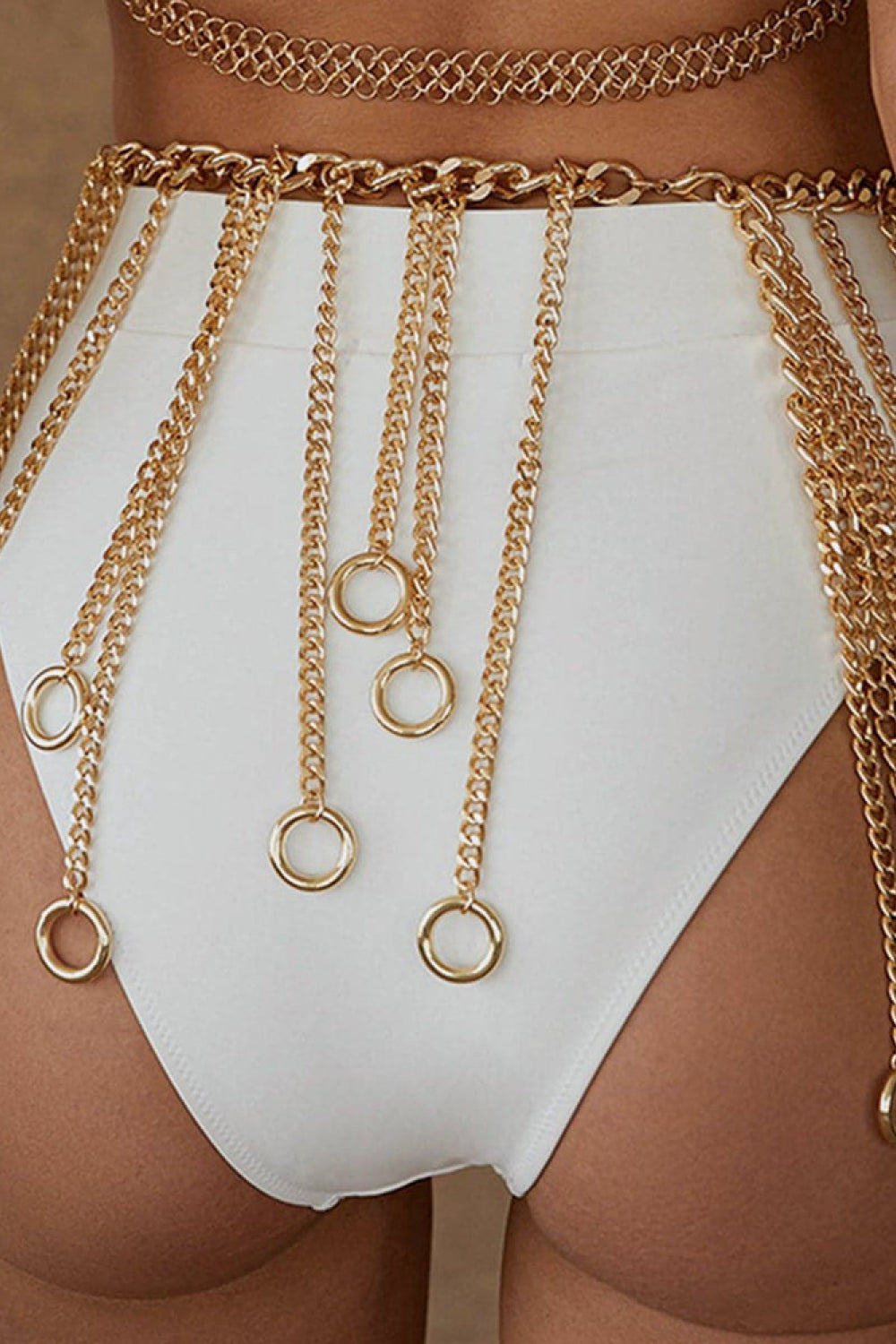 Fringe Chain Alloy Belt 