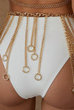 Fringe Chain Alloy Belt 