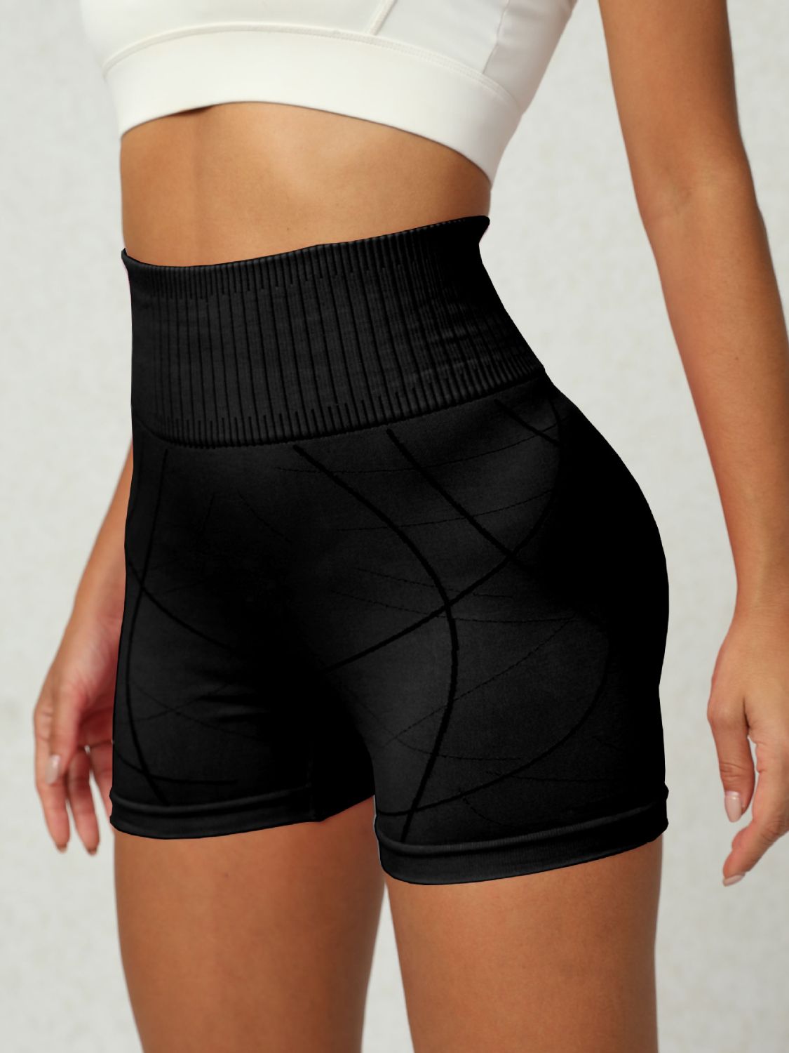 High Waist Active Shorts 
