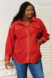 Heimish Cozy Girl Full Size Button Down Shacket 