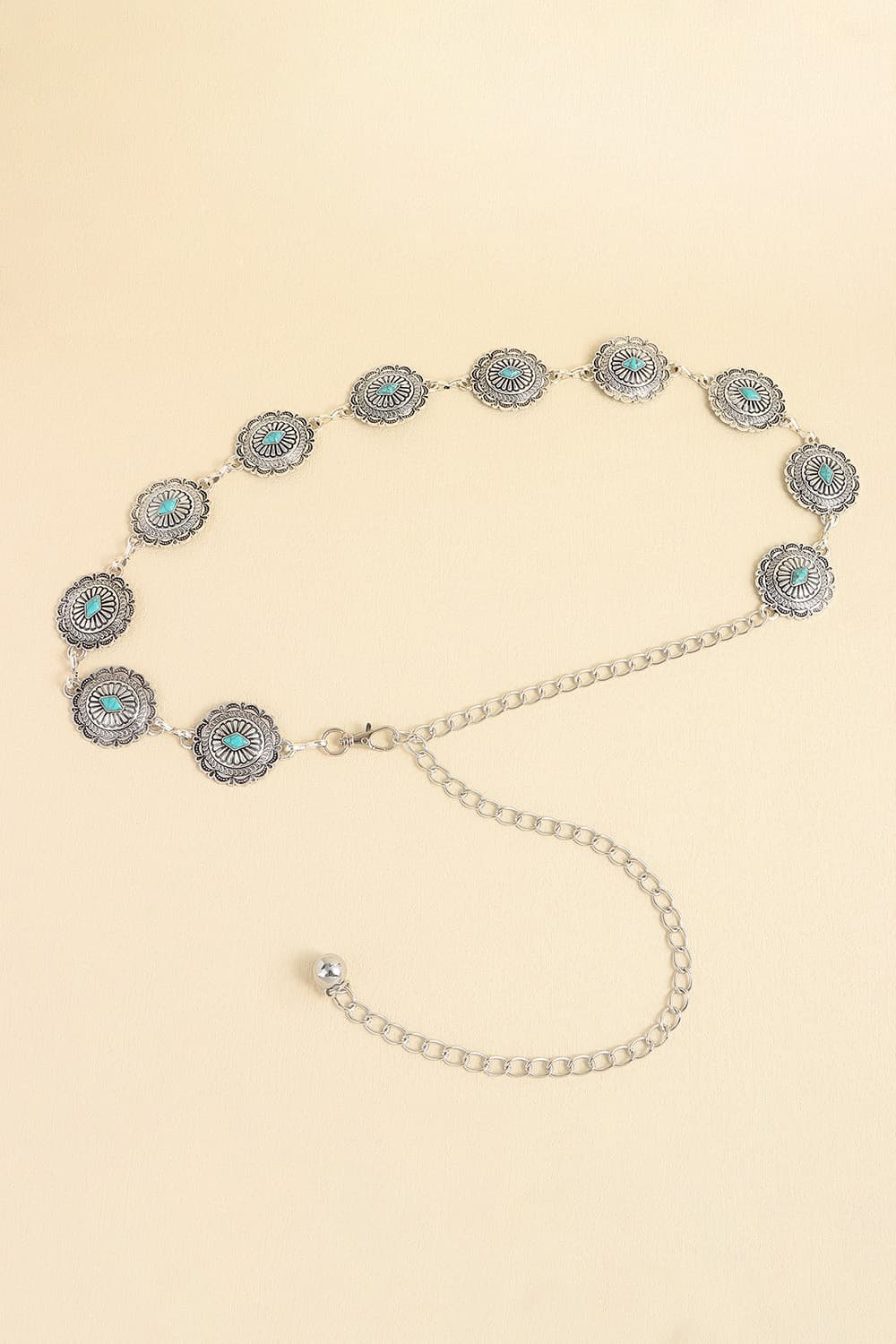 Vintage Turquoise Alloy Belt 