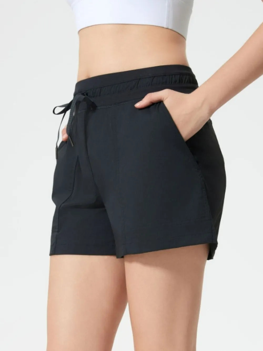 Millennia Drawstring Active Shorts with Pockets 