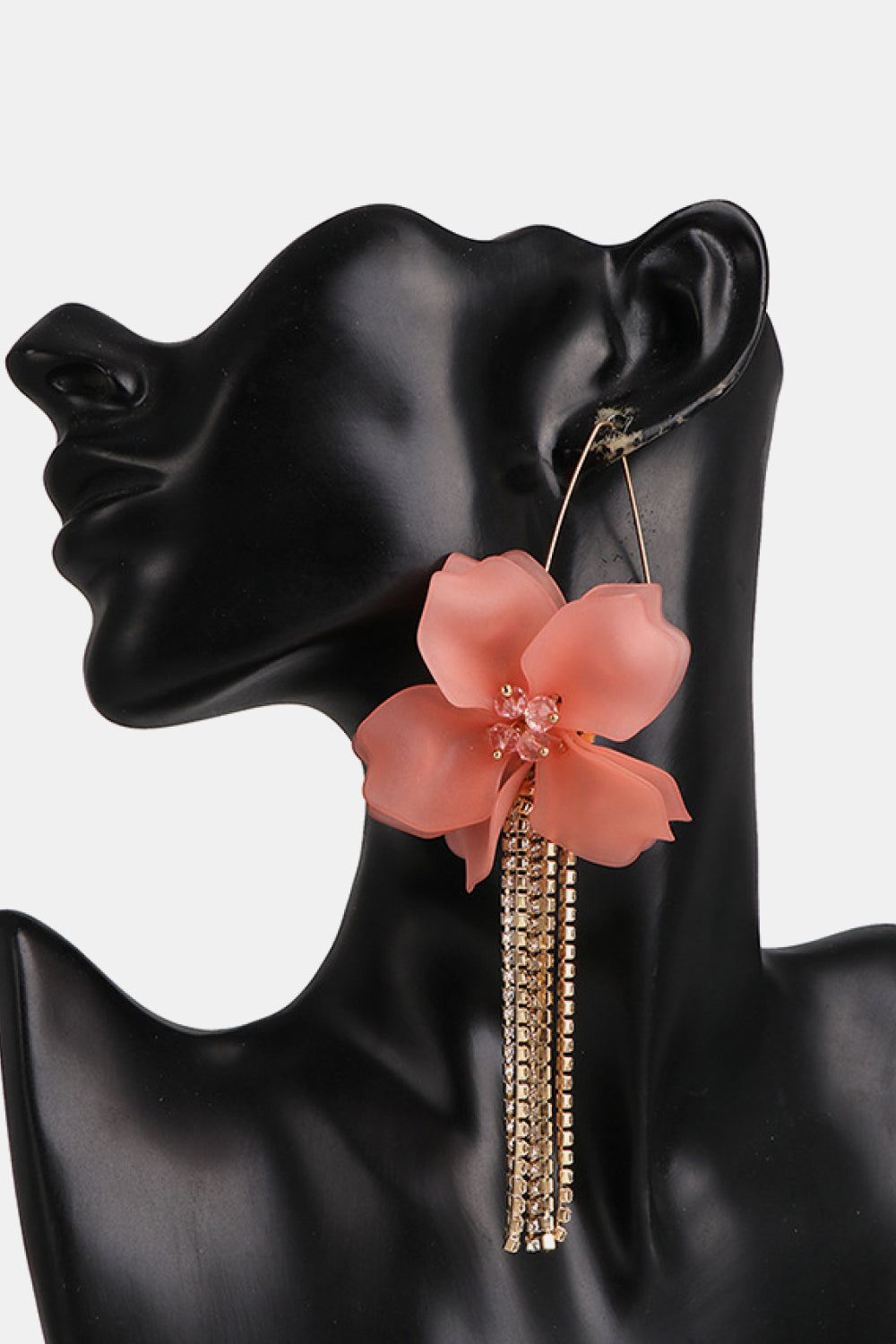 Flower Shape Acrylic Dangle Earrings 