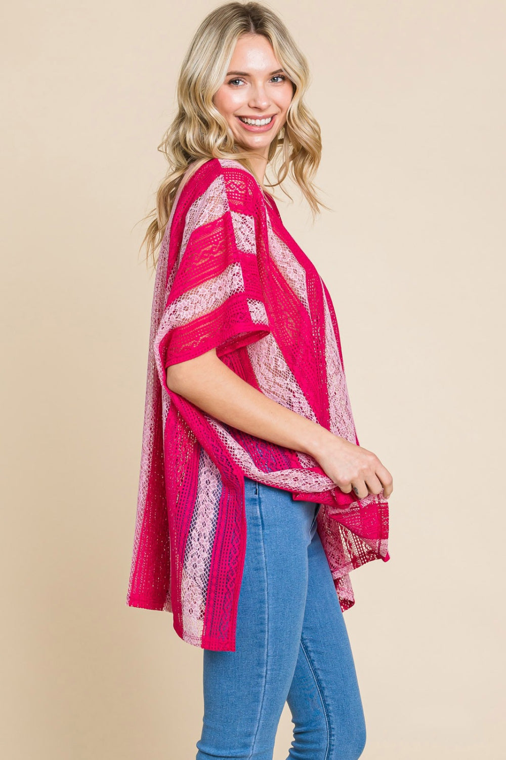 Cotton Bleu by Nu Label V Neck Drop Shoulder Oversize Top 