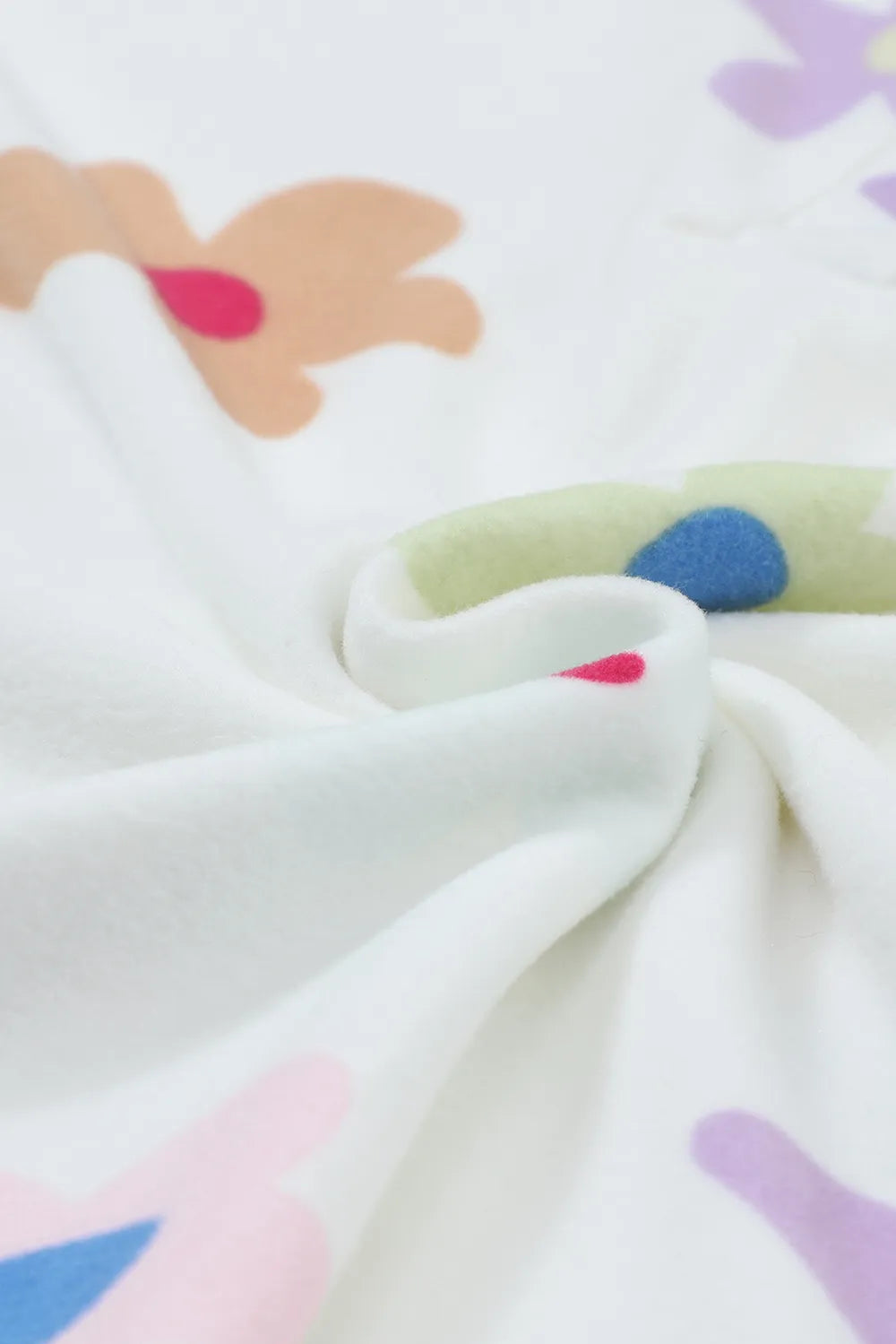 Printed Quarter Button Top and Drawstring Shorts Lounge Set Lingerie & Nightwear