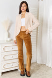 Double Take Open Front Long Sleeve Cardigan 