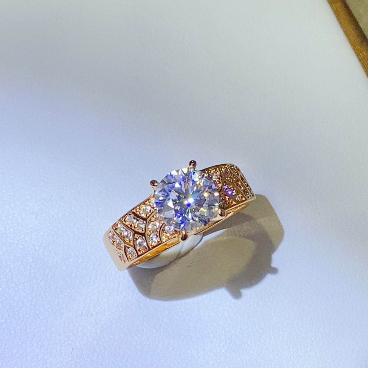 1.5 Carat 925 Sterling Silver Moissanite Ring 