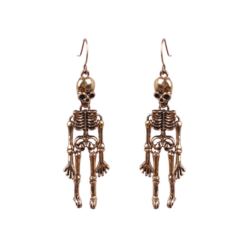 Skeleton Alloy Earrings 
