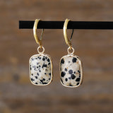 Copper Natural Stone Dangle Earrings 