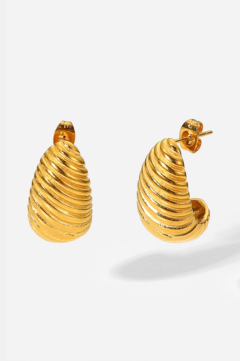 Shell Shore Spiral Stud Earrings 
