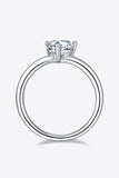 1 Carat Moissanite 925 Sterling Silver Solitaire Ring 