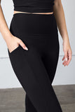 Faith Apparel High Waist Wide Waistband Leggings 