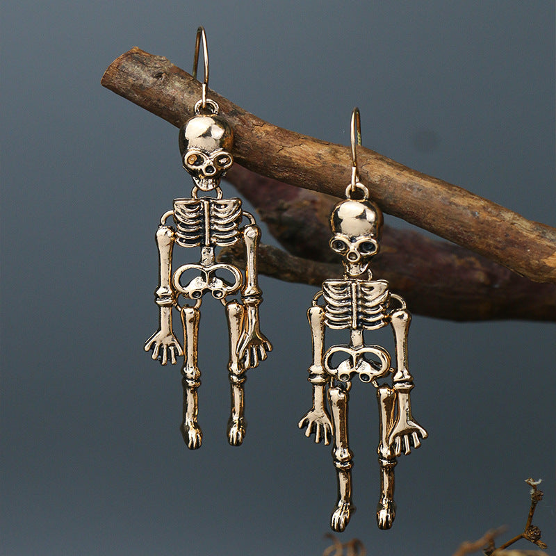 Skeleton Alloy Earrings 