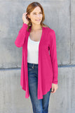 Basic Bae Full Size Open Front Long Sleeve Cardigan 