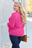 Basic Bae Full Size V-Neck Lantern Sleeve Top 