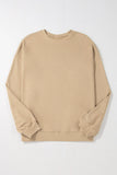 Plus Size Round Neck Long Sleeve Sweatshirt 