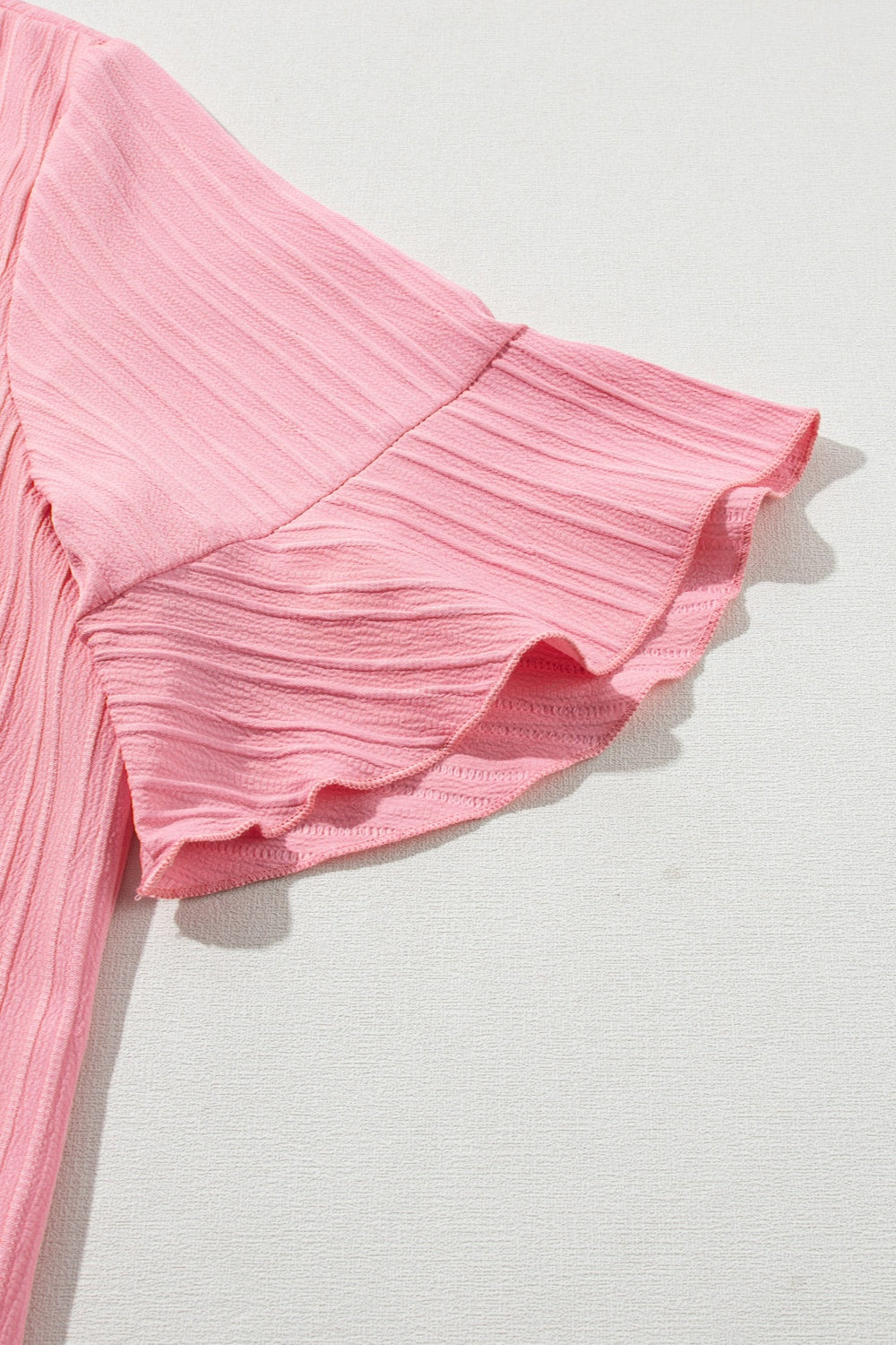 Plus Size V-Neck Half Sleeve Blouse 