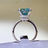 5 Carat Moissanite Zircon 925 Sterling Silver Ring 