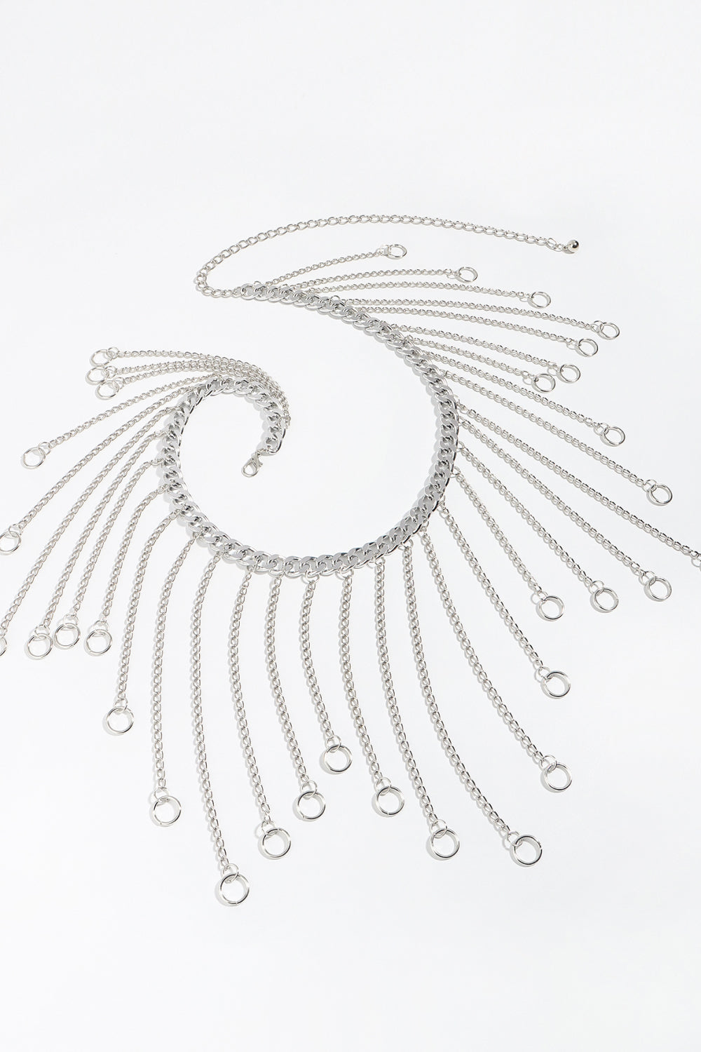 Fringe Chain Alloy Belt 