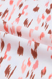 Plus Size Printed V-Neck Blouse 