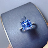 5 Carat Moissanite Zircon 925 Sterling Silver Ring 