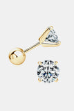 2 Carat Moissanite 925 Sterling Silver Stud Earrings 
